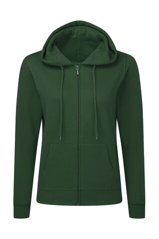 SG Hooded Full Zip Women, Bottle Green, M bedrucken, Art.-Nr. 251525404