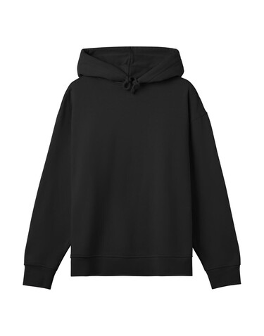 True Blanks Womens Oversized Hoodie, Off Black, XL bedrucken, Art.-Nr. 252411026