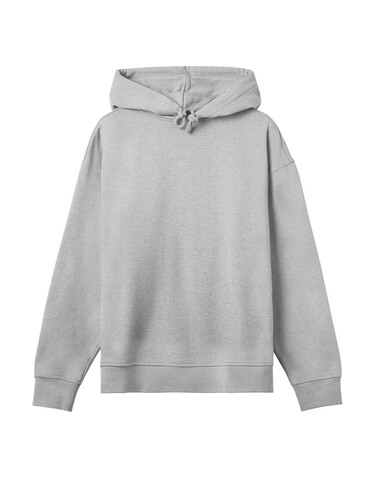 True Blanks Womens Oversized Hoodie, Grey Melange, L bedrucken, Art.-Nr. 252411135
