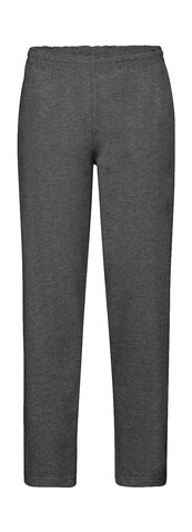 Fruit of the Loom Classic Open Hem Jog Pants, Dark Heather Grey, L bedrucken, Art.-Nr. 253011265