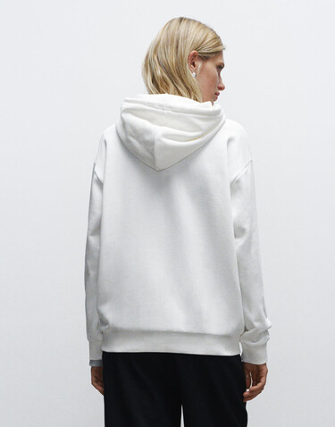 True Blanks Womens Regular Hoodie, Off White, XS bedrucken, Art.-Nr. 253410012