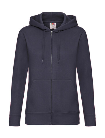 Fruit of the Loom Premium Hooded Sweat Jacket Lady-Fit, Deep Navy, XL (16) bedrucken, Art.-Nr. 254012026 Fruit of the Loom Premium Hooded Sweat Jacket Lady-Fit, Deep Navy, XL (16) bedrucken, Art.-Nr. 254012026