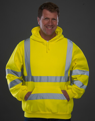 Yoko Fluo Hoodie, Fluo Orange, L bedrucken, Art.-Nr. 255774055