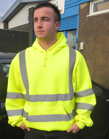 Yoko Fluo Hoodie, Fluo Orange, M bedrucken, Art.-Nr. 255774054