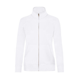 Fruit of the Loom Ladies` Premium Sweat Jacket, White, XS bedrucken, Art.-Nr. 256010002 Fruit of the Loom Ladies` Premium Sweat Jacket, White, XS bedrucken, Art.-Nr. 256010002