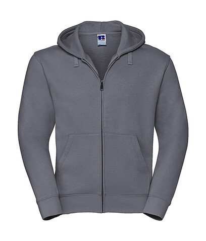 Russell Europe Men`s Authentic Zipped Hood, Convoy Grey, 2XL bedrucken, Art.-Nr. 266001277
