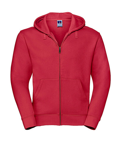 Russell Europe Men`s Authentic Zipped Hood, Classic Red, S bedrucken, Art.-Nr. 266004013