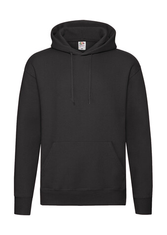 Fruit of the Loom Premium Hooded Sweat, Black, L bedrucken, Art.-Nr. 275011015