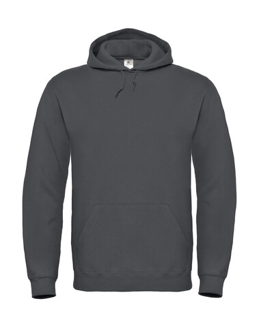 B &amp; C ID.003 Cotton Rich Hooded Sweatshirt, Anthracite, 2XL bedrucken, Art.-Nr. 275421407