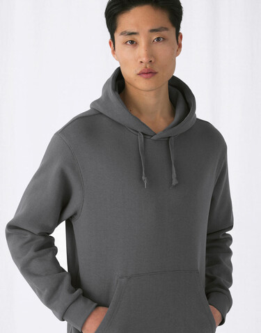 B &amp; C Hooded Sweatshirt, Heather Grey, 2XL bedrucken, Art.-Nr. 276421237