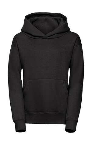 Russell Europe Kids` Hooded Sweat, Black, L (128/7-8) bedrucken, Art.-Nr. 278001015