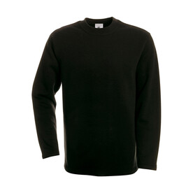 B & C Open Hem Sweatshirt, Black, S bedrucken, Art.-Nr. 279421013 B & C Open Hem Sweatshirt, Black, S bedrucken, Art.-Nr. 279421013
