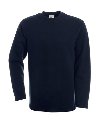 B &amp; C Open Hem Sweatshirt, Navy, S bedrucken, Art.-Nr. 279422003