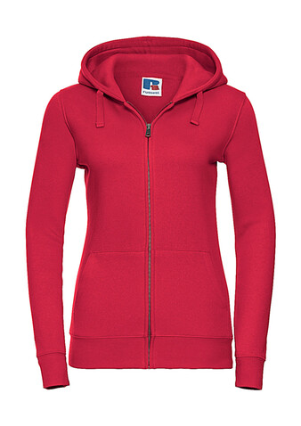 Russell Europe Ladies` Authentic Zipped Hood, Classic Red, S bedrucken, Art.-Nr. 283004013