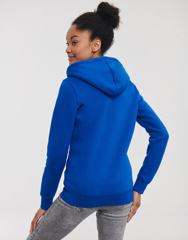 Russell Europe Ladies` Authentic Zipped Hood, White, XS bedrucken, Art.-Nr. 283000002