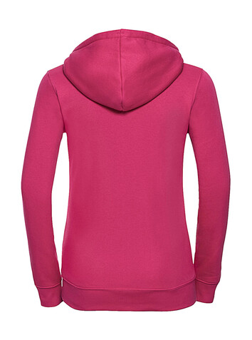 Russell Europe Ladies` Authentic Zipped Hood, White, XS bedrucken, Art.-Nr. 283000002
