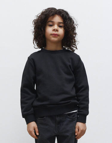 True Blanks Kids Sweatshirt, Off Black, 98/104 bedrucken, Art.-Nr. 286411021