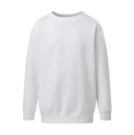 SG Crew Neck Sweatshirt Kids, White, 104 (3-4/S) bedrucken, Art.-Nr. 286520003