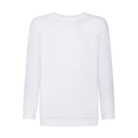 Fruit of the Loom Kids` Classic Set-In Sweat, White, 104 (3-4) bedrucken, Art.-Nr. 287010003 Fruit of the Loom Kids` Classic Set-In Sweat, White, 104 (3-4) bedrucken, Art.-Nr. 287010003