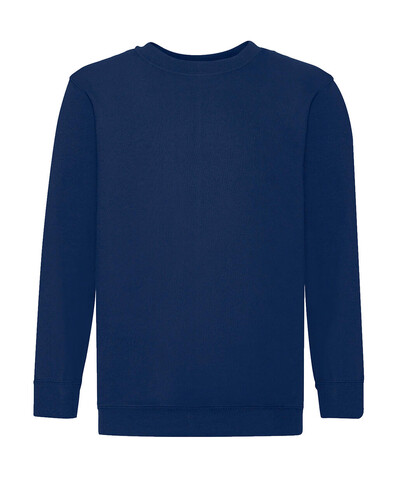 Fruit of the Loom Kids` Classic Set-In Sweat, Navy, 140 (9-11) bedrucken, Art.-Nr. 287012006