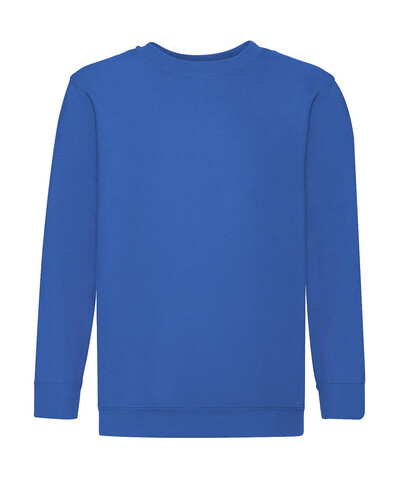 Fruit of the Loom Kids` Classic Set-In Sweat, Royal Blue, 116 (5-6) bedrucken, Art.-Nr. 287013004
