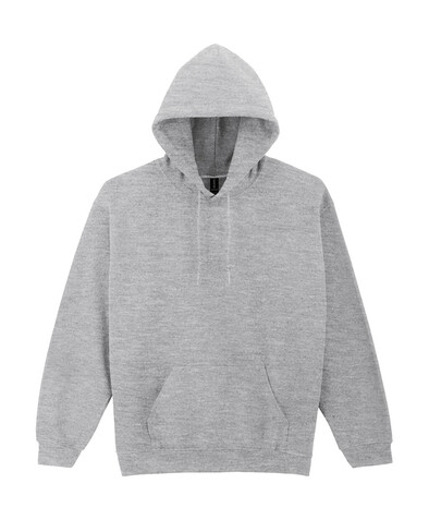 Gildan Heavy Blend Adult Hooded Sweatshirt, Sport Grey, 5XL bedrucken, Art.-Nr. 290091250