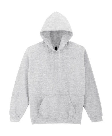 Gildan Heavy Blend Adult Hooded Sweatshirt, Ash Grey, 3XL bedrucken, Art.-Nr. 290097038