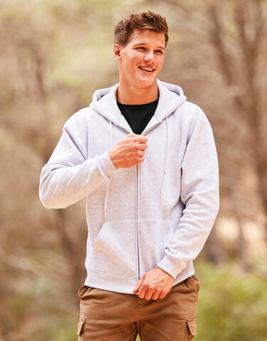 Fruit of the Loom Premium Hooded Zip Sweat, Charcoal, 2XL bedrucken, Art.-Nr. 293011307