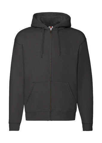 Fruit of the Loom Premium Hooded Zip Sweat, Black, 3XL bedrucken, Art.-Nr. 293011018