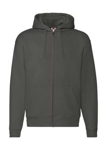 Fruit of the Loom Premium Hooded Zip Sweat, Charcoal, 4XL bedrucken, Art.-Nr. 293011309