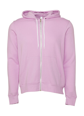 Bella Unisex Poly-Cotton Full Zip Hoodie, Lilac, M bedrucken, Art.-Nr. 293063424