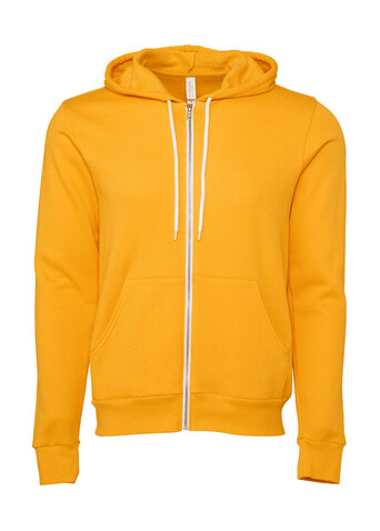 Bella Unisex Poly-Cotton Full Zip Hoodie, Gold, 2XL bedrucken, Art.-Nr. 293066437