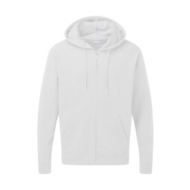 SG Hooded Full Zip Men, White, L bedrucken, Art.-Nr. 293520005