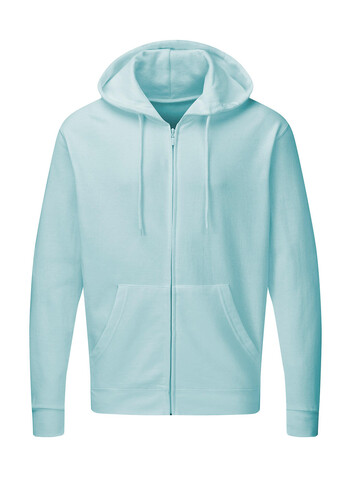 SG Hooded Full Zip Men, Angel Blue, 3XL bedrucken, Art.-Nr. 293523088