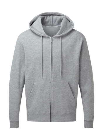 SG Hooded Full Zip Men, Light Oxford, 3XL bedrucken, Art.-Nr. 293527198
