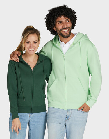 SG Hooded Full Zip Men, Bottle Green, 2XL bedrucken, Art.-Nr. 293525407