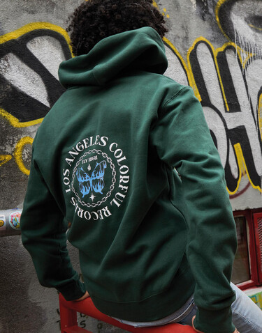 SG Hooded Full Zip Men, Bottle Green, 2XL bedrucken, Art.-Nr. 293525407
