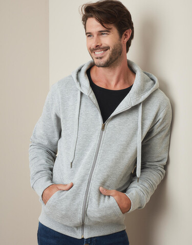 Stedman Sweat Jacket Select, Grey Heather, XL bedrucken, Art.-Nr. 294051236