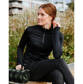 StormTech Women`s Milano 1/4 Zip Pullover, Black, XS bedrucken, Art.-Nr. 296181012