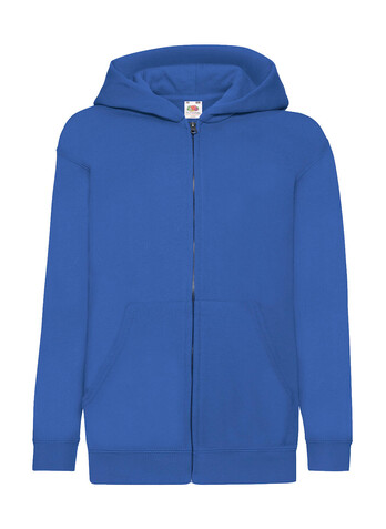 Fruit of the Loom Kids` Classic Hooded Sweat Jacket, Royal Blue, 164 (14-15) bedrucken, Art.-Nr. 299013008