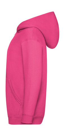 Fruit of the Loom Kids` Classic Hooded Sweat Jacket, Black, 116 (5-6) bedrucken, Art.-Nr. 299011014