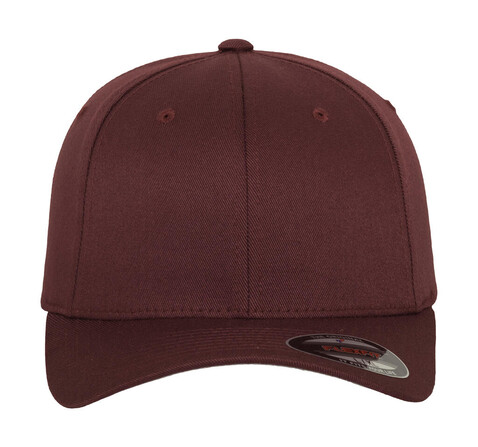 Flexfit Wooly Combed Cap, Maroon, S/M (54-58cm) bedrucken, Art.-Nr. 301684451