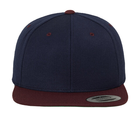 Yupoong Classic Snapback 2-Tone Cap, Navy/Maroon, One Size bedrucken, Art.-Nr. 301732550