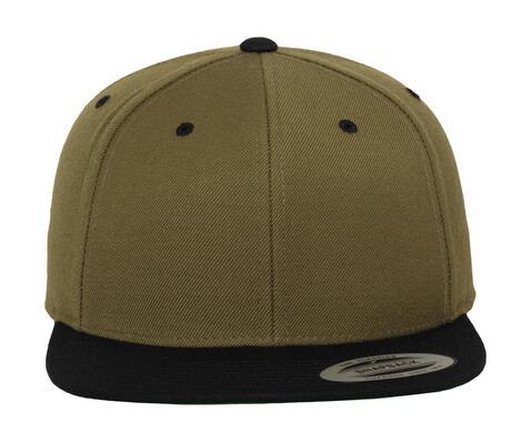Yupoong Classic Snapback 2-Tone Cap, Olive/Black, One Size bedrucken, Art.-Nr. 301735700