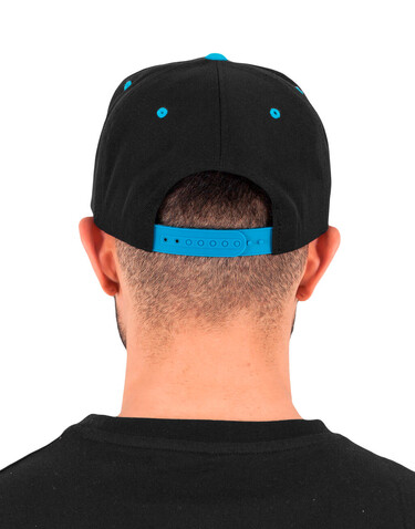 Yupoong Classic Snapback 2-Tone Cap, Black/Teal, One Size bedrucken, Art.-Nr. 301731570