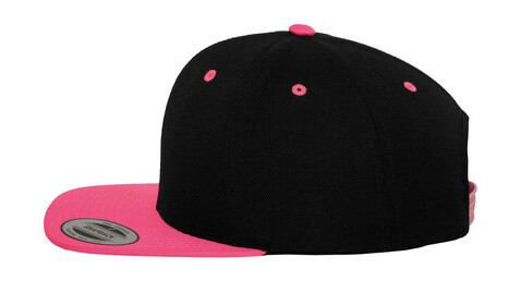 Yupoong Classic Snapback 2-Tone Cap, Heather/Red, One Size bedrucken, Art.-Nr. 301731640