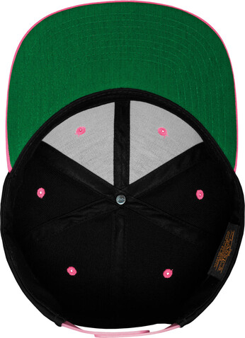 Yupoong Classic Snapback 2-Tone Cap, Heather/Red, One Size bedrucken, Art.-Nr. 301731640