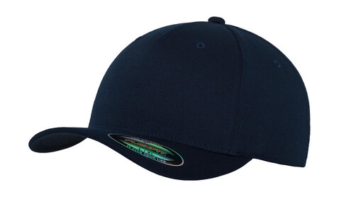 Flexfit Fitted Baseball Cap, Navy, S/M bedrucken, Art.-Nr. 305682001