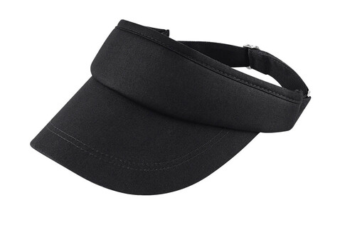 Beechfield Sports Visor, Black, One Size bedrucken, Art.-Nr. 306691010