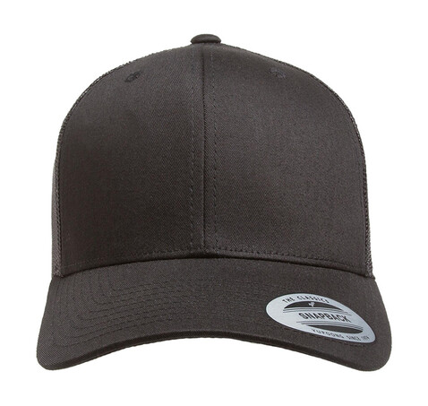 Yupoong Retro Trucker, Black, One Size bedrucken, Art.-Nr. 306731010